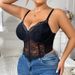 Plus Size Lace Underwire Bustier – Full Coverage Corset Bra For Women, Supportive & Elegant_ecoleips.com