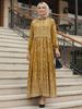 Floral Print Wrap Dress With Ruffled Collar & Adjustable Belt – Flowy Women’s Maxi Dress (Red/Yellow/Black/Green, S-XL)_ecoleips.com
