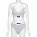 Women's Clothing New Sexy Suspenders Navel Baring Vest Contrast Color Sports Bottoming Shorts Two Piece Set_ecoleips.com