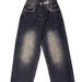 High-Waisted Loose Fit Jeans – Vintage Washed Denim For Effortless Street Style_ecoleips.com