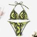 Women's Clothing New Bikini Custom Printed Strap Swimsuit Set Backless Two Piece Swimsuit_ecoleips.com