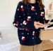 Christmas Knit Sweater For Women - Cozy Oversized Pullover With Festive Patterns, Soft Polyester Long Sleeve Tunic_ecoleips.com