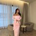 Elegant Sexy One-Shoulder Long-Sleeved Ball Dress Hip Wrapped Three-Dimensional Flower Design_ecoleips.com