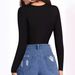 European And American Style Tight-Fitting Jumpsuit Women, Long-Sleeve Stretch Milk Silk Triangle Bodysuit For Sexy Women_ecoleips.com