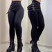 European And American Cross-border Women's High-waisted Buckle Skinny Pants, Pencil Slim-fit, Fashionable, Casual, Sexy_ecoleips.com