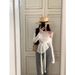 Women's Irregular Off-Shoulder Long Sleeve T-Shirt White Thin Slim Fit Summer Style Tie Waist Slightly Sheer Sun Protection Top_ecoleips.com