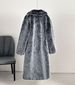 K Women's Long Faux Fur Coat With A Suit Collar; Artificial Fur Coat;_ecoleips.com