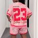 Women's Clothing New Letter Printing Casual Fashion Shorts Rugby Basketball Women's Suit_ecoleips.com