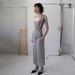 European And American Style Autumn Winter New Cross-Border Women's Fashion Pleated Round Neck Sleeveless Elegant Slim_ecoleips.com