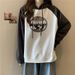 real-shot Women's Raglan Hooded Long-sleeve Sweatshirt Autumn, Slimming For Plus-size Women, Regular_ecoleips.com