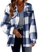 Aria Basics 2024 New Cross-Border Women's Clothing Autumn Winter Plaid Lamb Wool Jacket With Pockets Button Plush Coat_ecoleips.com