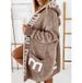 Unisex Hooded Letter Knit Cardigan | Winter Long Sleeve Oversized Sweater Coat (V-Neck, Distressed Print) – Soft Polyester, Machine Washable, S-XXL_ecoleips.com