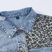 Cross-border Autumn Winter Denim Jacket For Women, Long-sleeved European And American Leopard Print Patchwork New_ecoleips.com