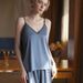 2026 New Women's Ice Silk Suspender Shorts Sexy Silk Loungewear_ecoleips.com