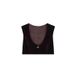 Women's Retro Style Vintage U Neck Velvet Vest Sleeveless Outerwear for Early Autumn Sophisticated Fitted Layered_ecoleips.com