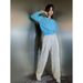 Suitable For All Seasons Designer Women's Jacquard Linen Blend Casual Sweatpants_ecoleips.com