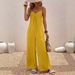 Women's Adjustable Strap Jumpsuit Elegant Solid Color Resort Style_ecoleips.com