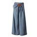 High Waist Wide Leg Jeans For Women With Leather Tag Detail - Relaxed Fit Flowy Palazzo Pants For Casual & Chic Style_ecoleips.com