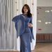 Spliced Organza Long Satin Slim Dress With Large Swing Sleeves Without A Hat_ecoleips.com