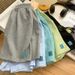 Women's Clothing Cotton Patch A Line High Waist Slim Wide Leg Shorts_ecoleips.com