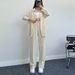 Women's Clothing Spot suits for women ladies loose long sleeved shirts spring and autumn trousers women's clothing two piece autumn_ecoleips.com