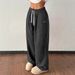 Aria Basics 2025 Autumn Winter New Cross-Border European American Loose Drawstring Solid Color Pocket Casual Versatile_ecoleips.com