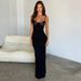 Women's Slim Dress Lace Splicing Long Skirt Sexy Suspender_ecoleips.com