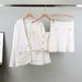 Women's Clothing Spring Knitted Long Sleeved Cardigan Jacket Sexy Suspenders Short Skirt Fashion Three Piece Set_ecoleips.com