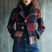 Classic Checkered Blazer With Stand Collar & Button Detail – Retro Autumn Winter Coat For Women (S-3xl, Multiple Colors Available)_ecoleips.com