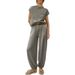 Women's Clothing Popular Sweater Suits For Women, Two Piece Knitted Tops, High Waisted Pants, Sportswear, Casual Home Wear Suits_ecoleips.com