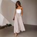 Women's Clothing Women's High-Waisted Wide Leg Trousers Long Skirt Pants Elastic Waist Spring Summer Fashion European American Style_ecoleips.com