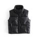 Women's clothing clothing spring new style stand collar waistcoat black vest A8GS65112F_ecoleips.com