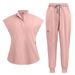 Women's Clothing 16 Color High End Surgical Suit Stand Collar Work Clothes Nurse Suit Scrub Jogging Wash Clothes_ecoleips.com