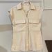 Women's Clothing Women's Fashion Casual Suit Shirt Collar Single Breasted Lace Up Top High Waist Trousers_ecoleips.com