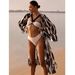 Women's 3-Piece Bikini Swimsuit Set Tight Fitting Slimming Design With Large Cover Up Vacation Sexy Polyester_ecoleips.com