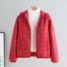Women's Clothing Korean Style Short Puffer Jacket - Lightweight Slim-Fit Quilted Coat In 12 Colors_ecoleips.com