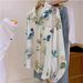 Spring Lightweight Printed Shirt For Women Elegant Chic Slimming Lapel Long Sleeve American Style Fashion Top_ecoleips.com