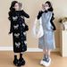 Autumn New Korean Fashion Jacquard Vest + Base Shirt Two-Piece Maternity Dress_ecoleips.com