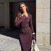 Women's French Style Two Piece Sweater And Skirt Set Button-Down Design High-Waisted Knitwear With Flared Sleeves For Autumn Winter Fashion_ecoleips.com