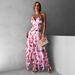 Women S Fashion Organza Long Elegant Fairy Style Evening Party Dress Prom Formal Gown For Evening Events_ecoleips.com