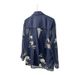 Elegant Floral Embroidered Mesh Blazer For Women, Lightweight Cropped Office Jacket, Versatile Summer Cover-Up_ecoleips.com