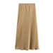 European & American Style Women's Silk Satin Midi Skirt Fashionable Versatile Ankle-Length Ball Gown For Summer 8534899_ecoleips.com
