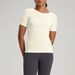 Women's Clothing Yoga Clothes Nude Sports Short Sleeved T Shirt Running Training Fitness Tops_ecoleips.com