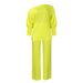 Women's Clothing Autumn Fashion Style Solid Color Slant Collar Top Wide Leg Pants Suit_ecoleips.com