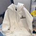 Teen Hooded Sweatshirt Women's American Retro Style Fleece Lined Thickened Trendy Brand Loose Fitting Versatile Coat for Autumn/Winter_ecoleips.com