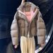 Women's Clothing Short Khaki Grey Puffer Jacket Korean Style Winter Coat Casual Hooded Outerwear For Petite_ecoleips.com