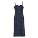 #260g Combed Pure Cotton# Floral U-neck Strap For Women, Summer 2026 New Style, Slit, Sexy, Slimming Long Dress_ecoleips.com