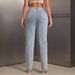 Women's Clothing Ins New Multi Pocket Workwear Denim Trousers_ecoleips.com