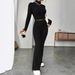 Women’s Knit Hoodie & Lounge Pants Set – Long-Sleeve Pullover With Elastic Waist (S-3XL, 5 Colors, Elegant Casual Outfit For Spring/Fall)_ecoleips.com