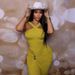 Women's Cross Neck Slimming Fishtail Dress Solid Color Pleated Waist European American Style Autumn Winter Fashion_ecoleips.com